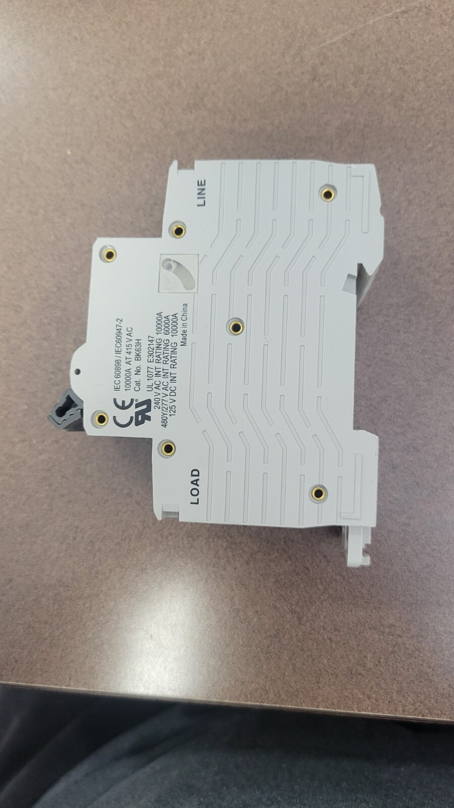 Din Rail 63A 240VAC/125VDC Circuit Breaker