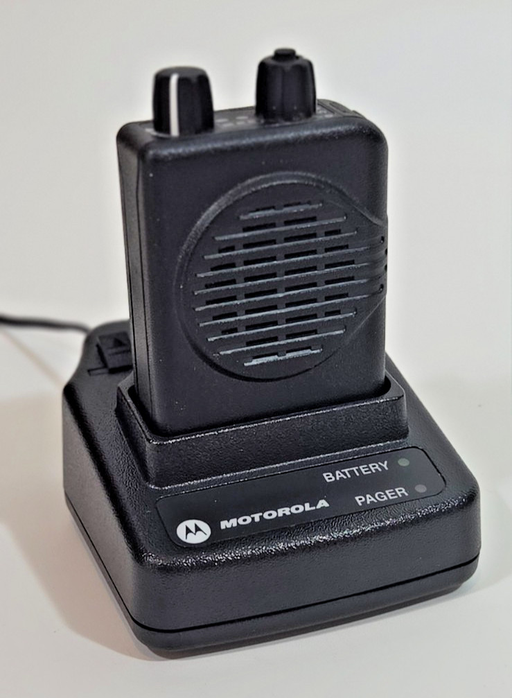 Motorola Minitor V Pager with Battery & Charger – Used, Good Condition VHF Alert