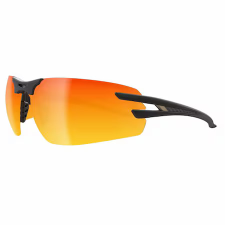 Edge Eyewear Slap119 Salita, Safety Glasses, Anti-Fog, Red Lens, Black Frame,