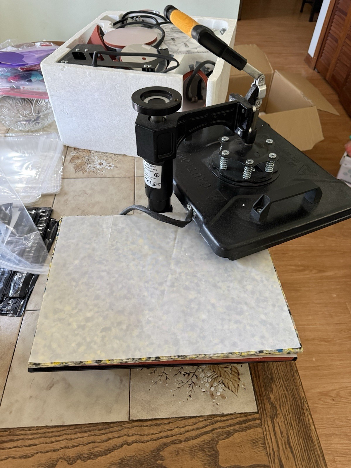 Heat Press Machine 8-in-1 Sublimation Printing Tool 15×12 Inches