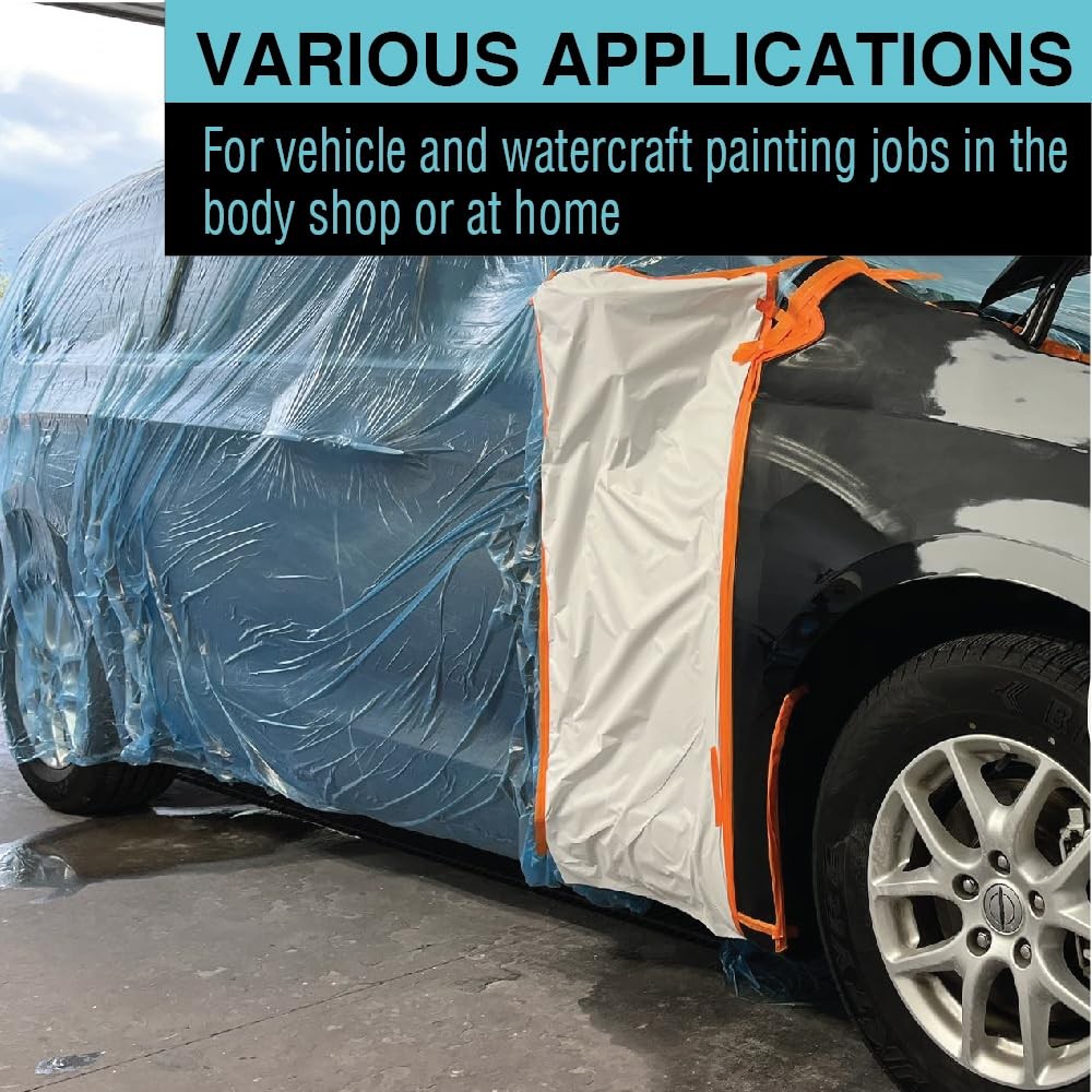 LAUCO MAXIFILM 16ft x 350 ft Roll of Blue Overspray Paintable Plastic Sheeting