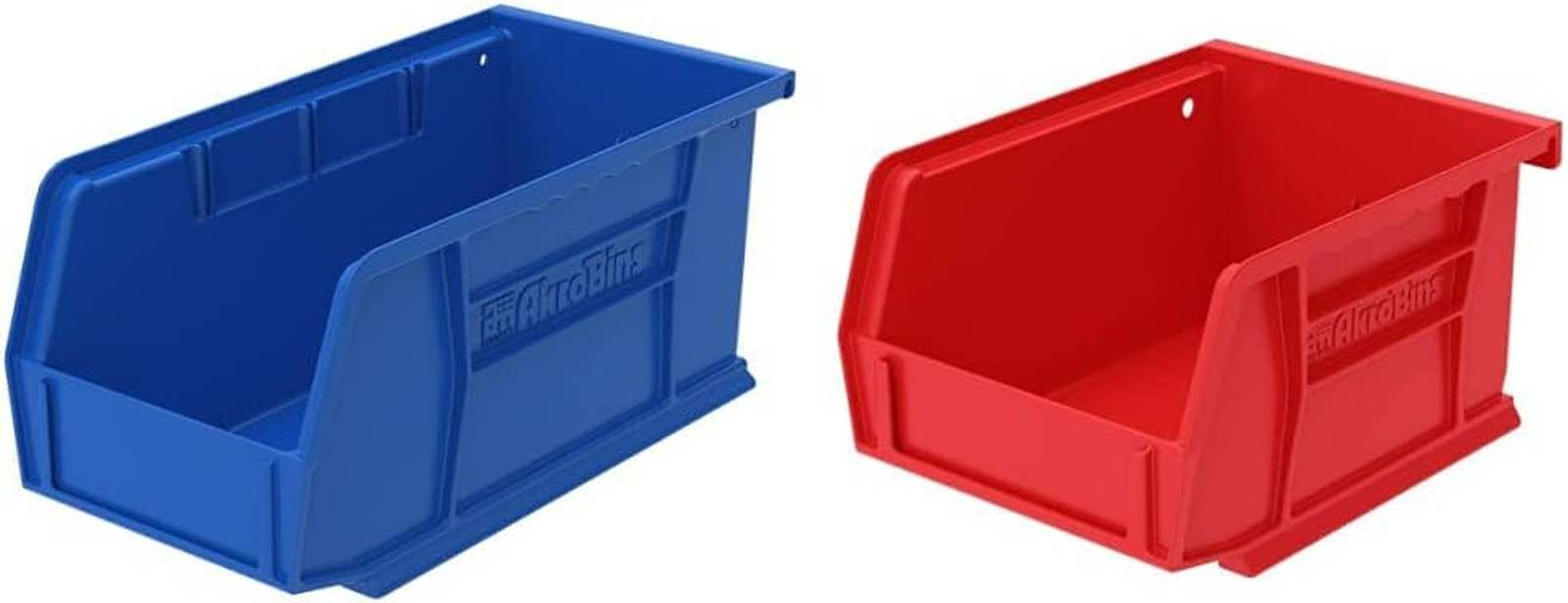 Red Stackable Storage Bins, 24-Pack, 5x4x3 Inch, Plastic Organizer Bins