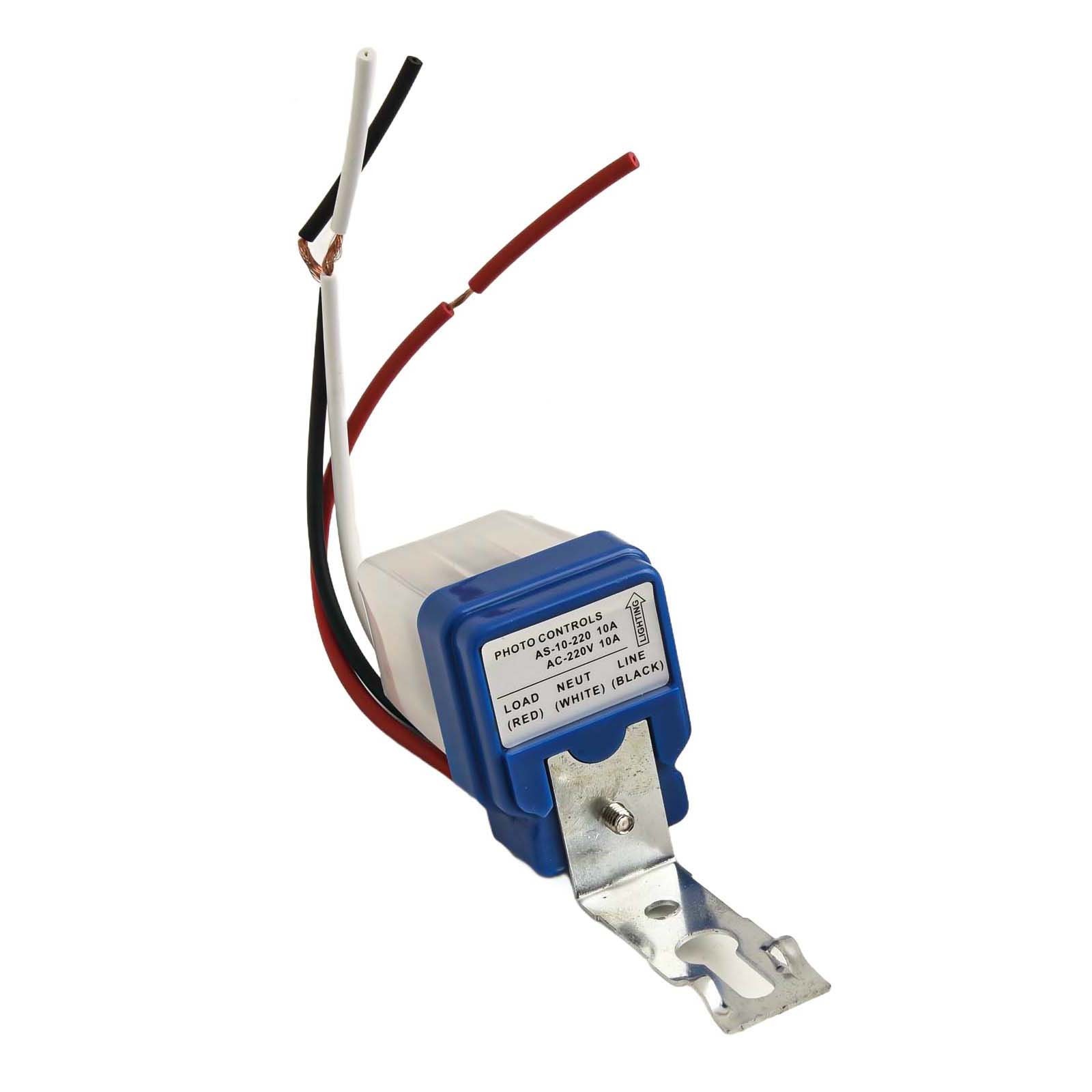 Auto On Off Light Sensor Switch 3Pcs AC 220V 10A for Gardens and Streets