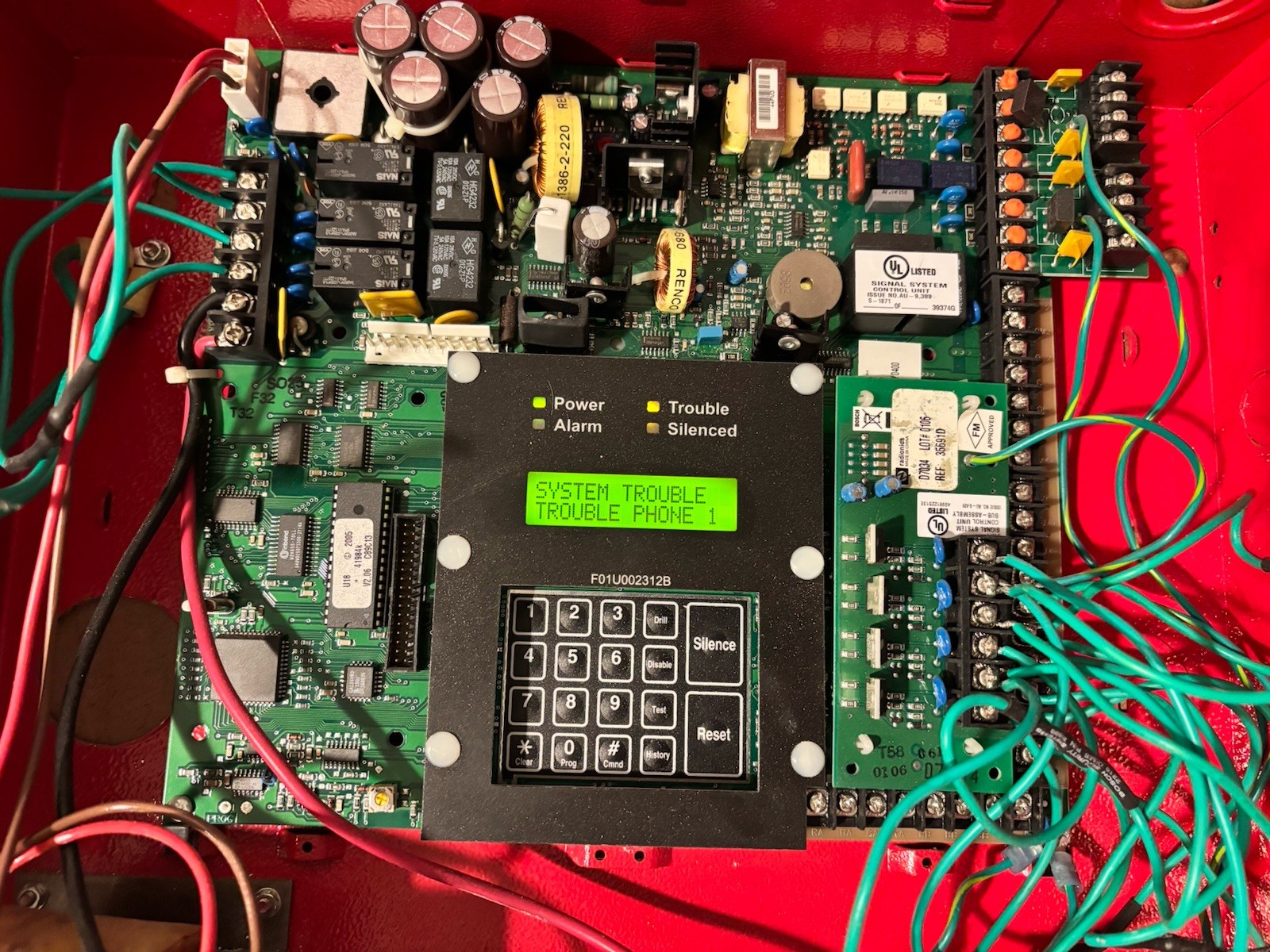 BOSCH D7024 Fire Alarm Circuit Board With D7034 Expander Card ￼Unlocked Radonics
