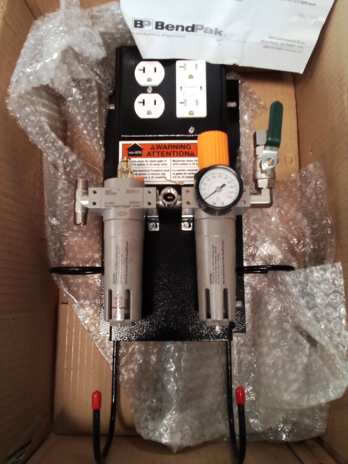 BendPak Air Regulator WSA-100 Utility Station