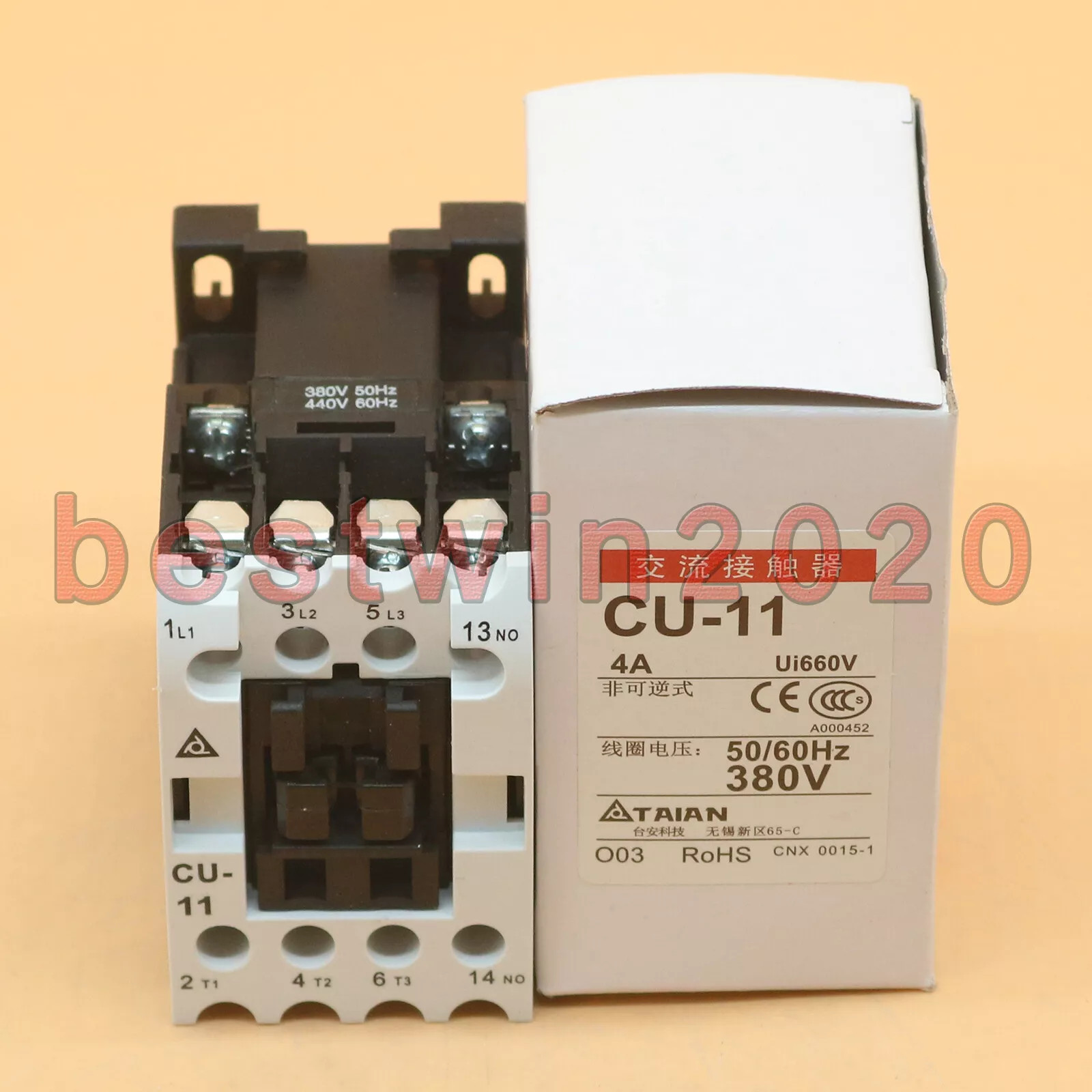 TECO CU-11 380V New AC Contactor 4A