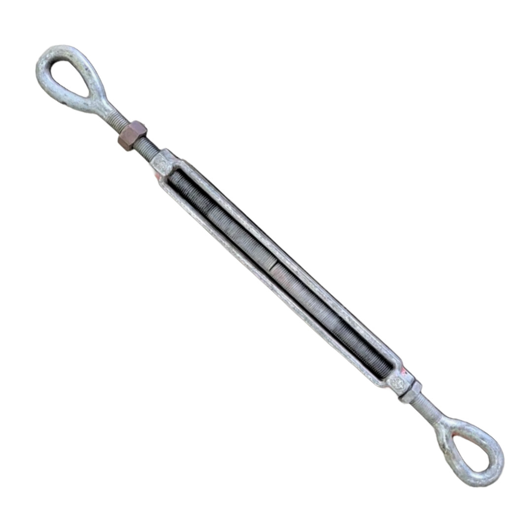 TURNBUCKLE EYE TO EYE THREAD LENGTH 14″ THREAD SIZE 1″-8 38″ X 56″ STEEL 1″ DIA