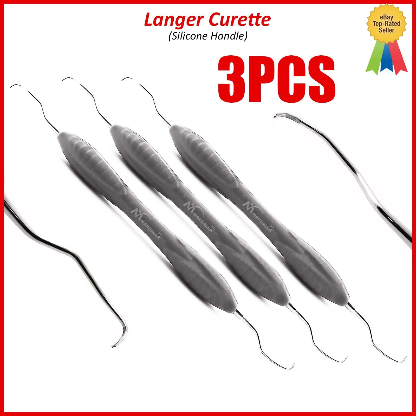 Langer 1-2 Curette Universal Periodontists Scalers Double Ended Hand instruments