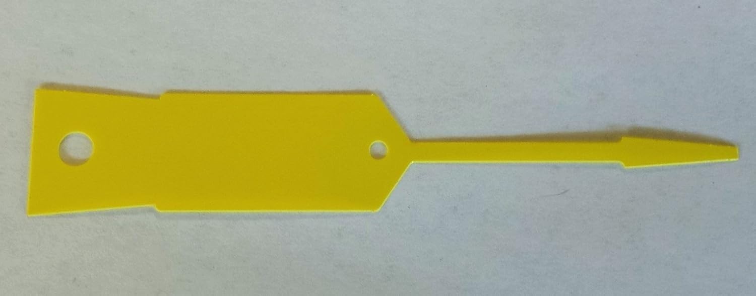 YELLOW Self-Locking Arrow Key Tags 1,000 per pack Size 4 1/2″ X 3/4″ YELLOW