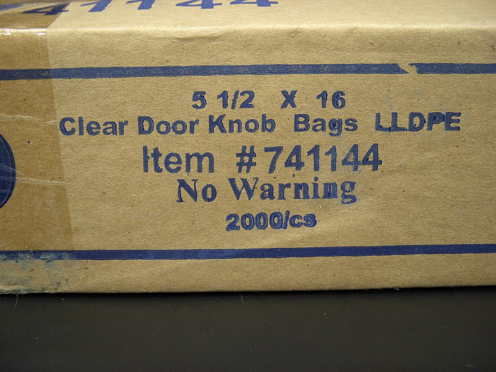 100 DOORKNOB Bags 5.5 X 16 Clear .4 MIL Plastic Hanging Newspaper PROMO Flyer