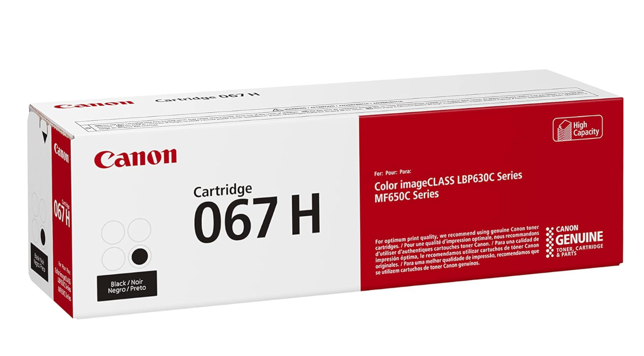 Canon 067H High-Yield Toner 4 Color Set –Works with LBP633Cdw MF653Cdw MF654Cdw