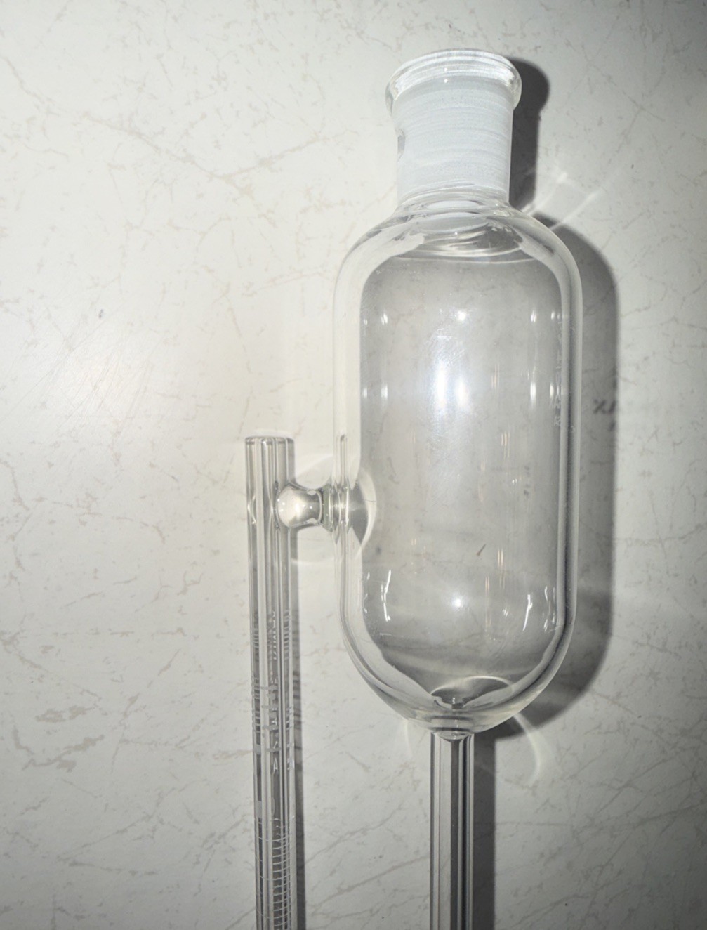 KIMAX Glass 2mL Graduated Class A Micro Buret Burette w/ Reservoir (No Stopper)