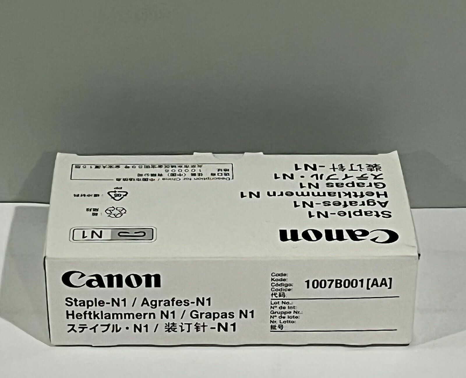 Genuine Canon N1 (1007B001AA) Staple Cartridge – Box of 3 Cartridges – New