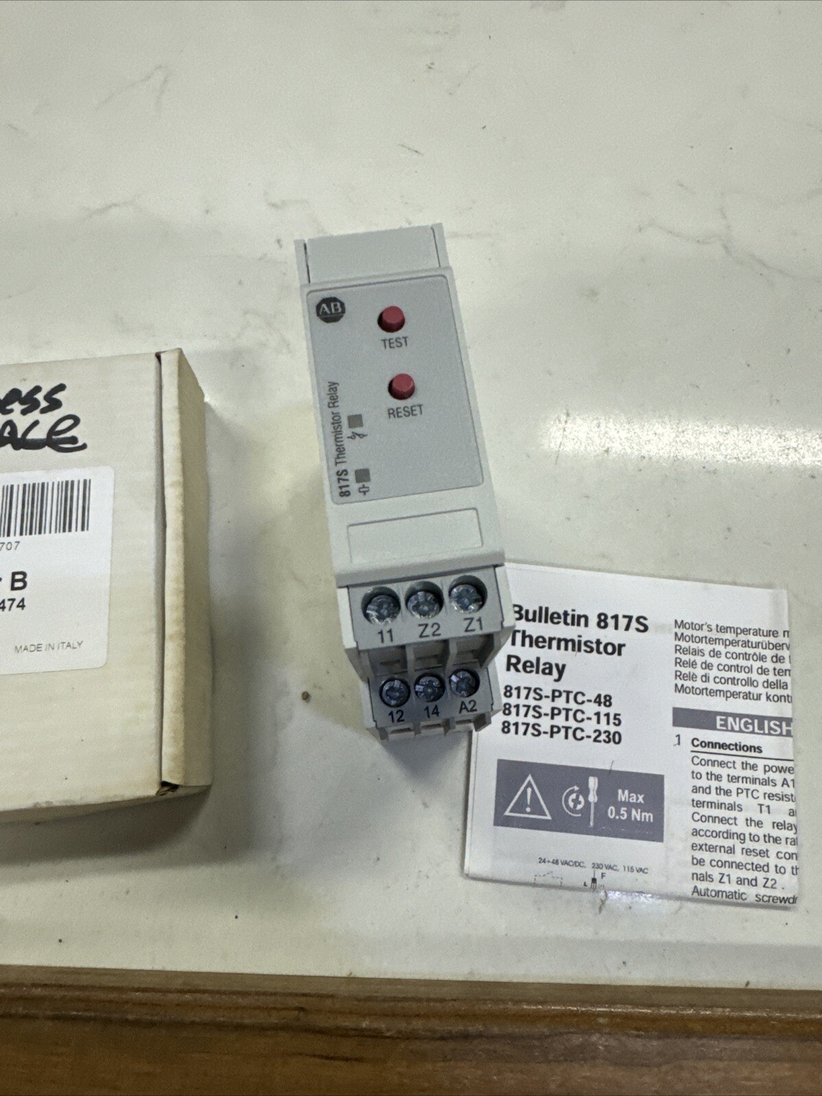 817S-PTC-48 Thermistor monitoring relay, 24-48V AC/DC control voltage