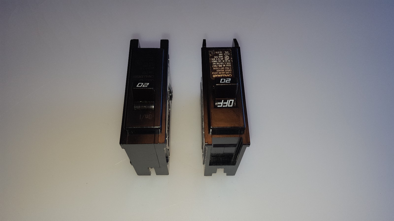 Challenger Sylvania C120 1 Pole 20 Amp Type C Circuit Breaker