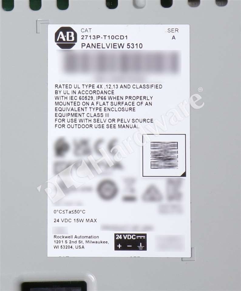 Open Pre-owned Allen Bradley 2713P-T10CD1 /A PanelView 5310 Operator Terminal