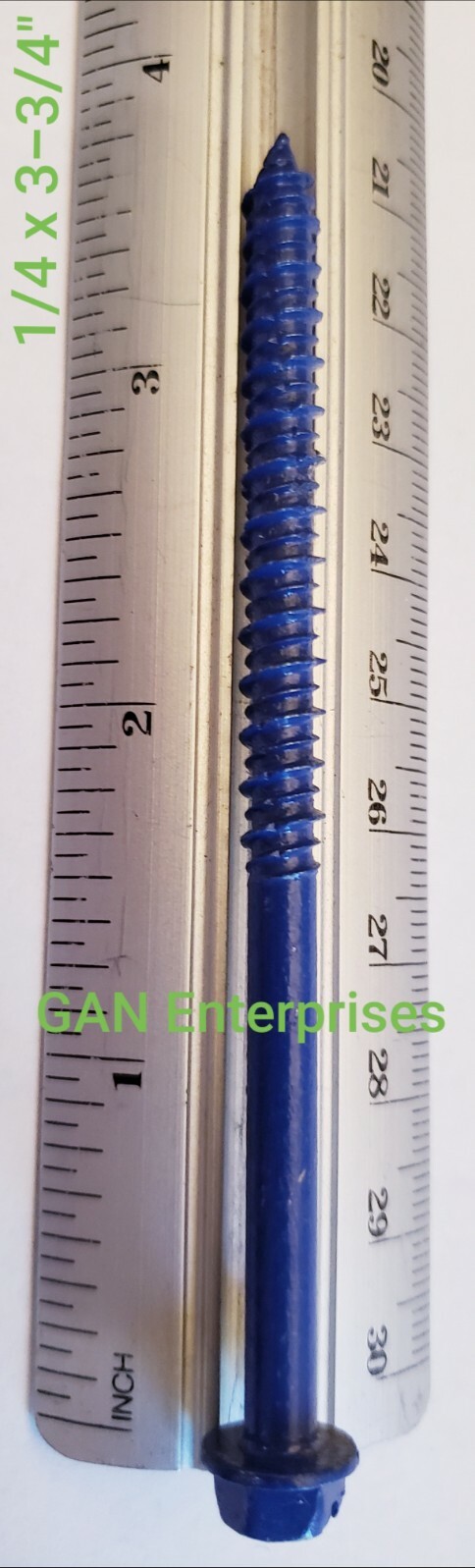 Concrete Masonry HEX Head 1/4x 1-1/4″ to 6″ Anchor Screw, Blue,Tapcon, Bulk