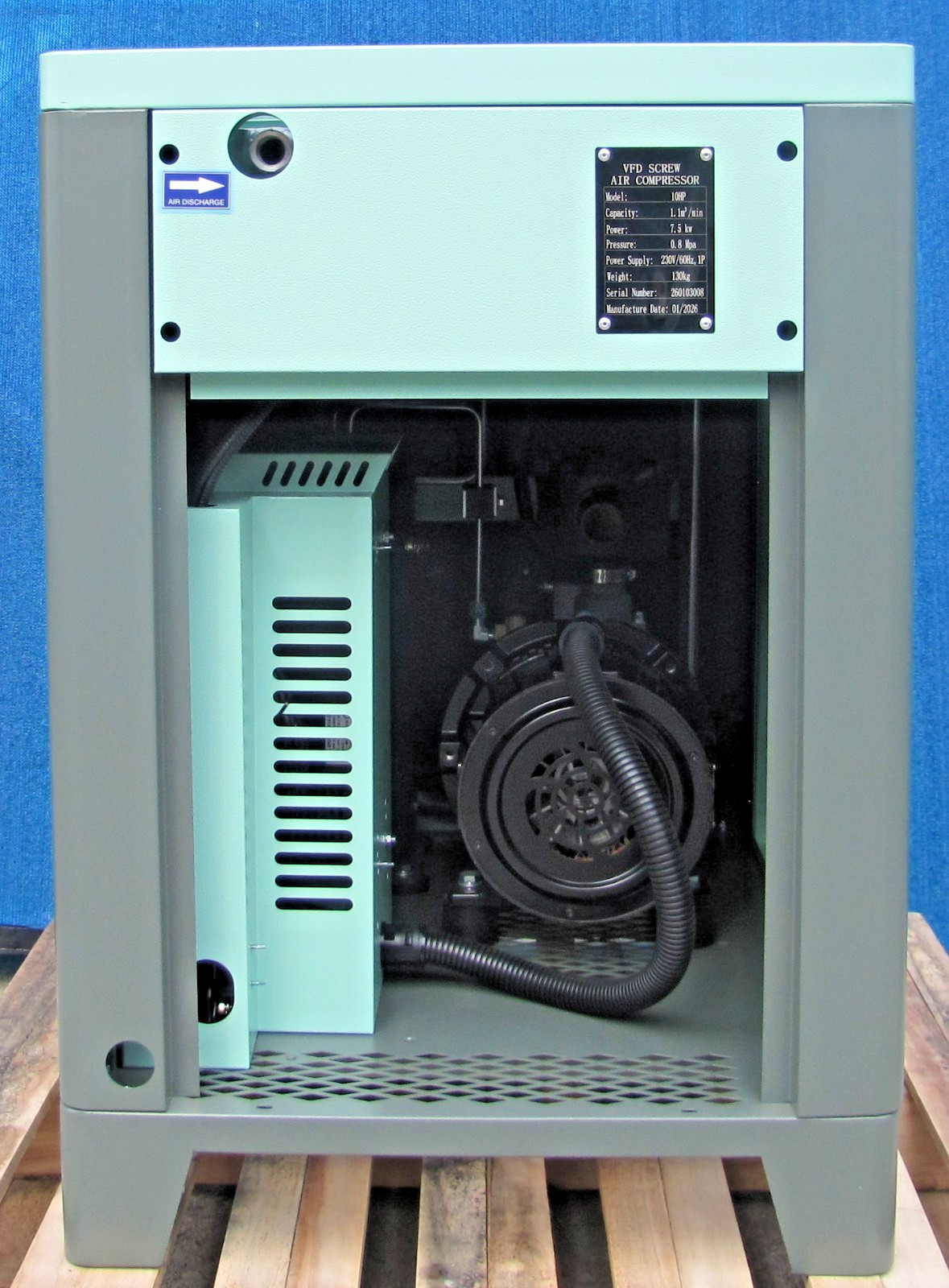 2026 Maximus 10 HP Rotary Screw Air Compressor VFD 230V Single Phase