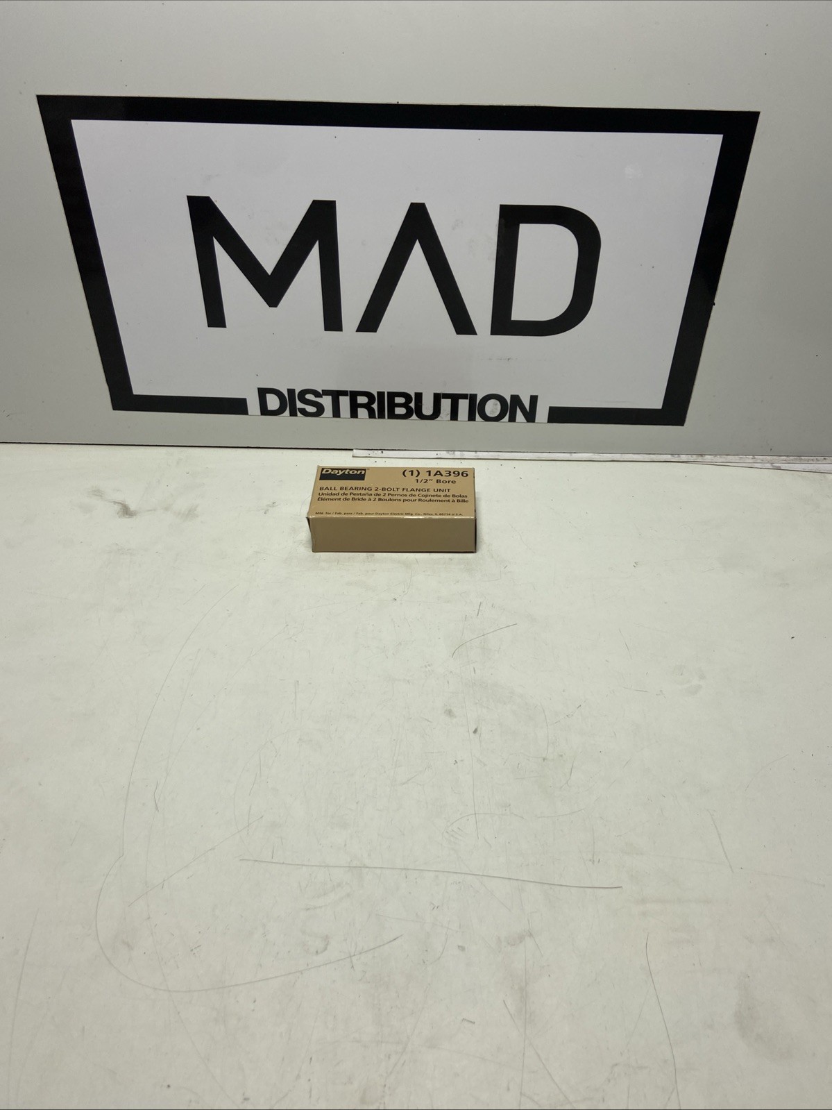 GENUINE Dayton (1) 1A396 2 Bolt Flange Bearing, 1/2” Bore