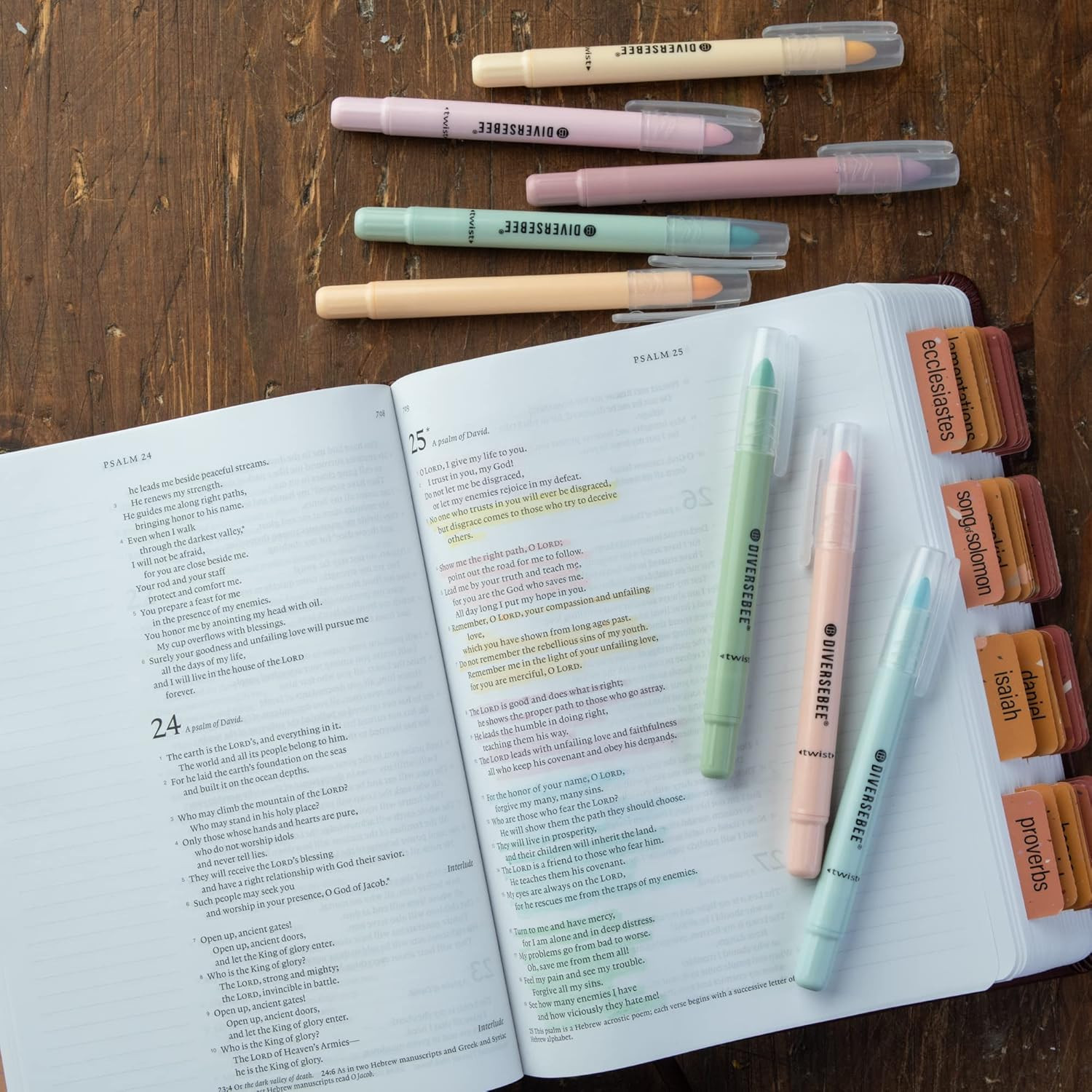 Bible Highlighters and Pens No Bleed, 8 Pack Assorted Colors Gel Highlighters Se