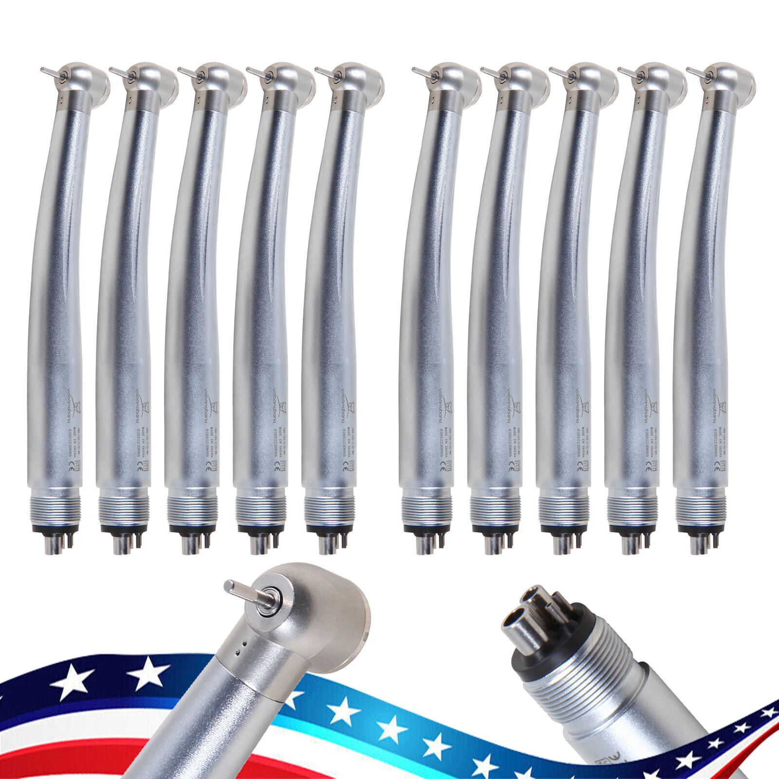 1-10 NSK Pana Max Style Dental High Speed Turbine Handpiece Push 4 Hole YBA4