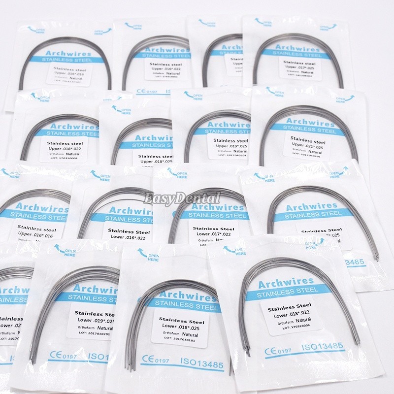 Dental Orthodontic Stainless Steel Rectangular Arch Wire Natural/Square/Ovoid