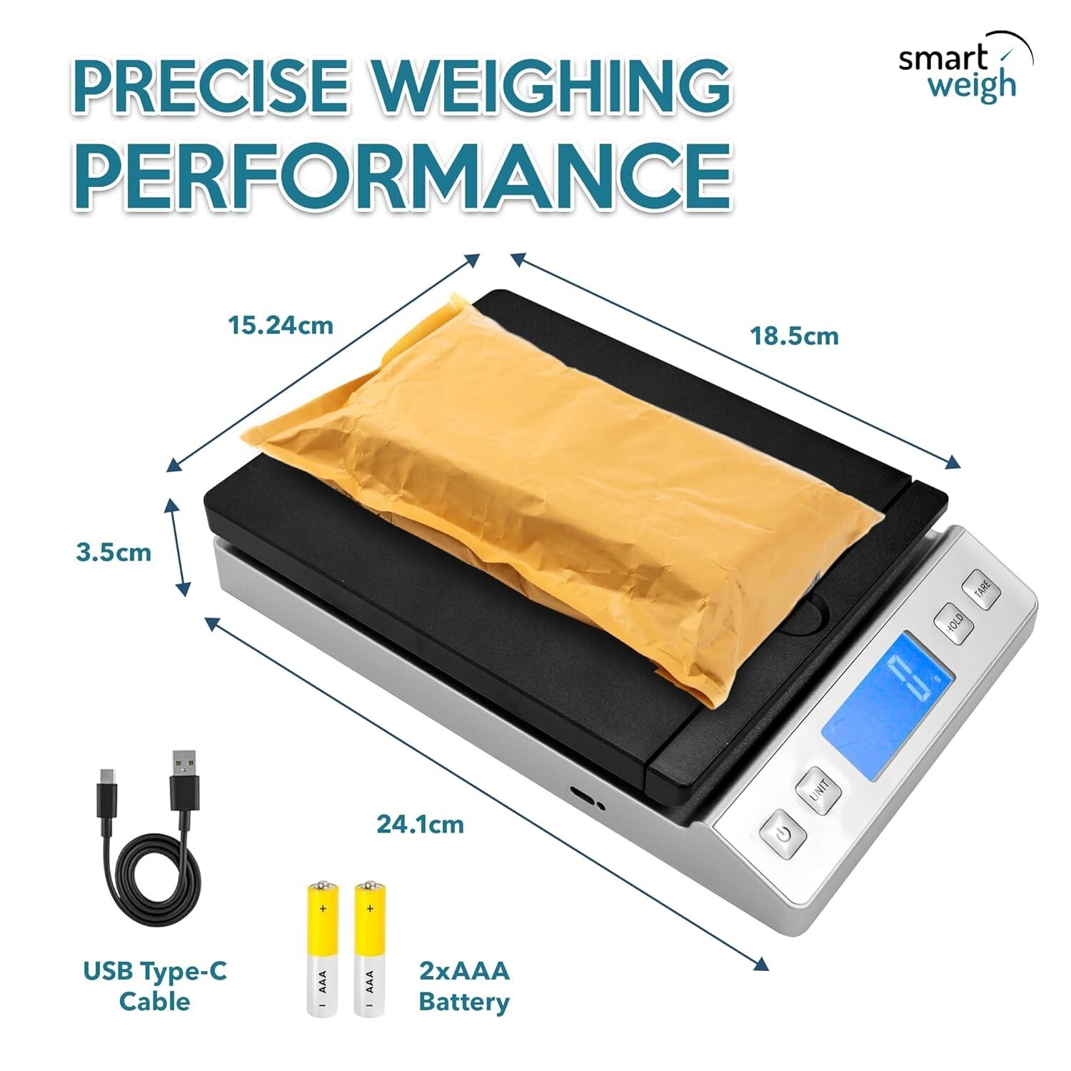Smart Weigh Digital Shipping Scale 66LB x 0.1oz Accurate Postal Scale – used