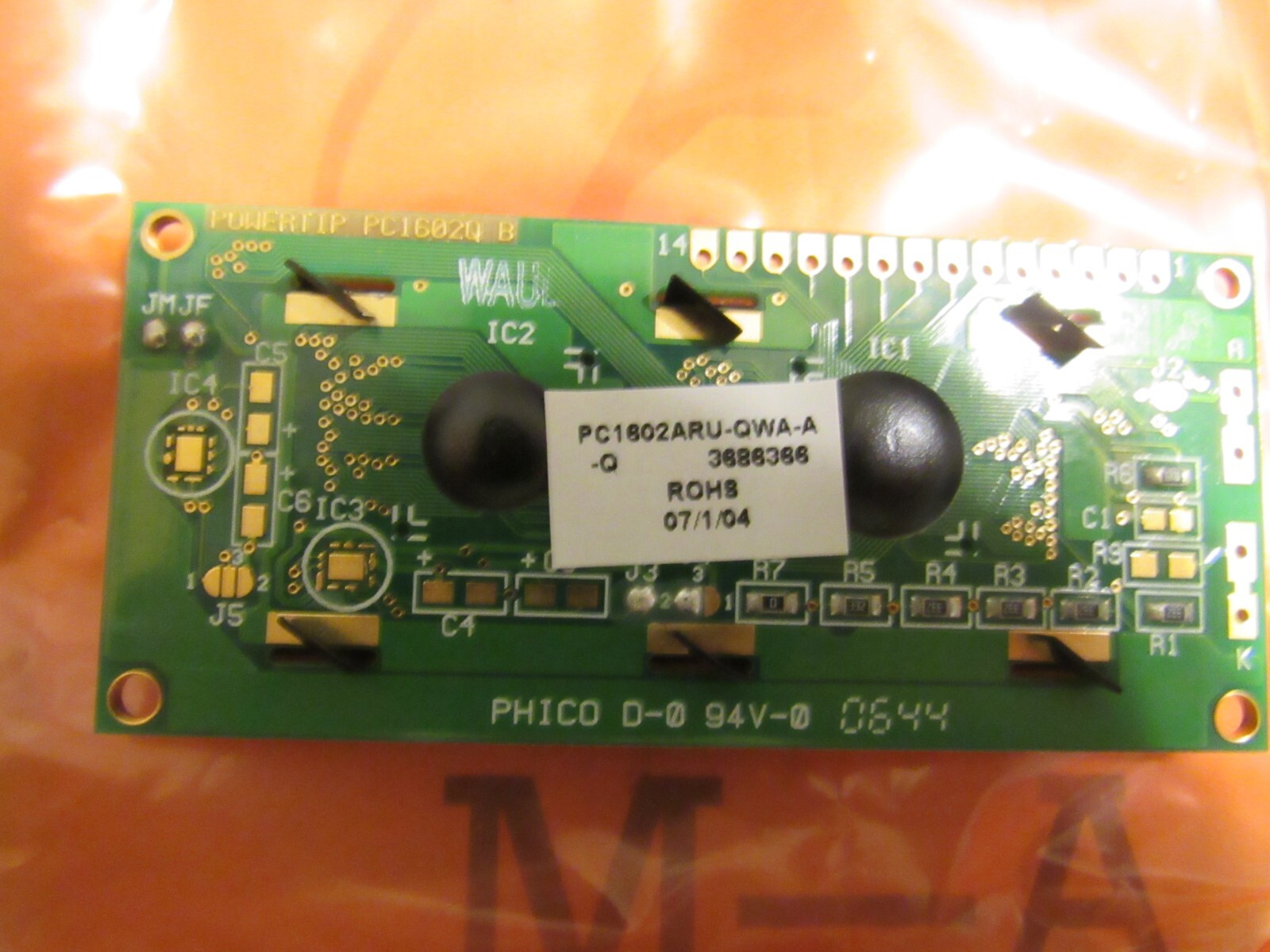 box 45 LCD display PC 1602-Q HD44780 driver new by WBU IC2