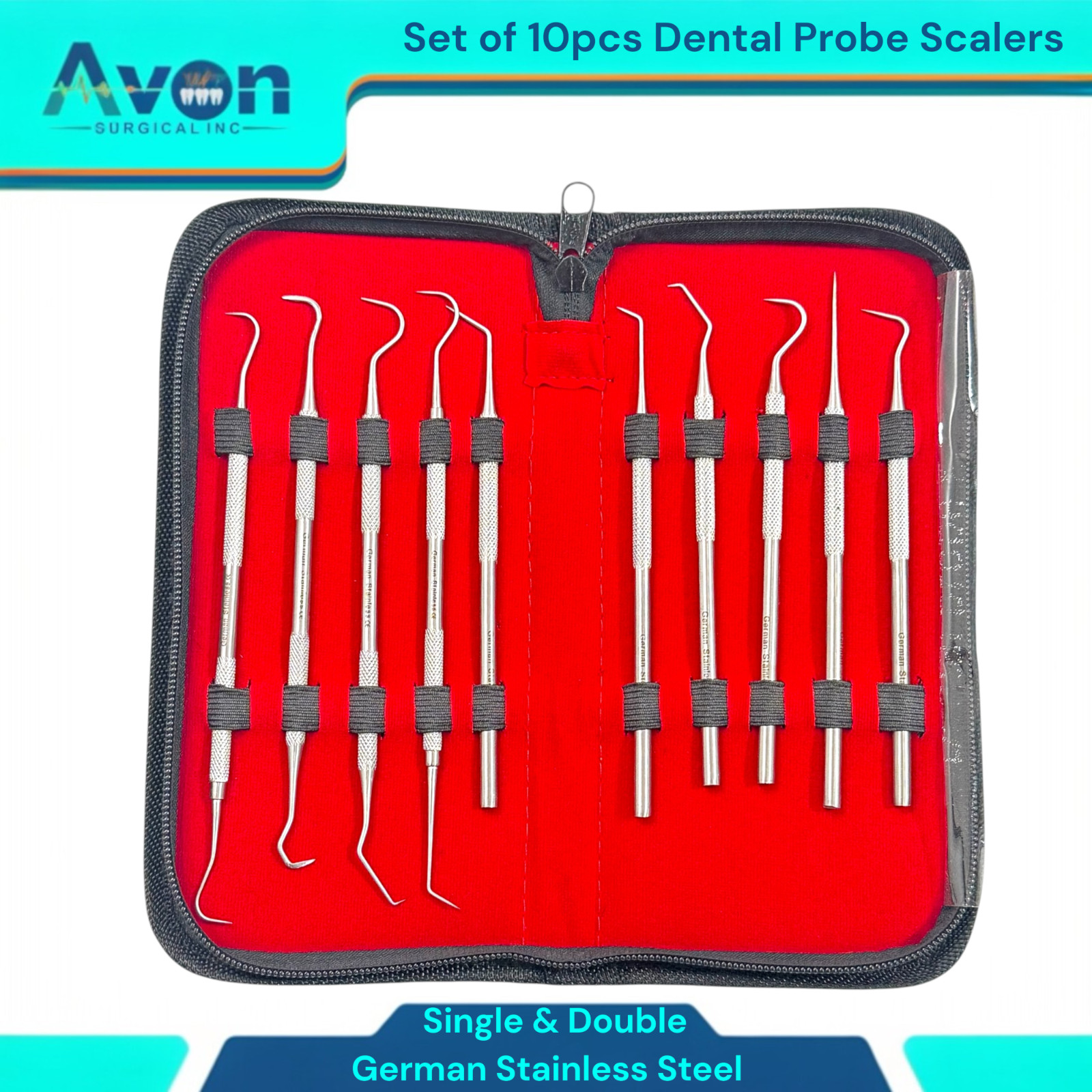 Single & Double Ended Scaler Picks – Precision Dental Hygiene Probes – 10 Pack