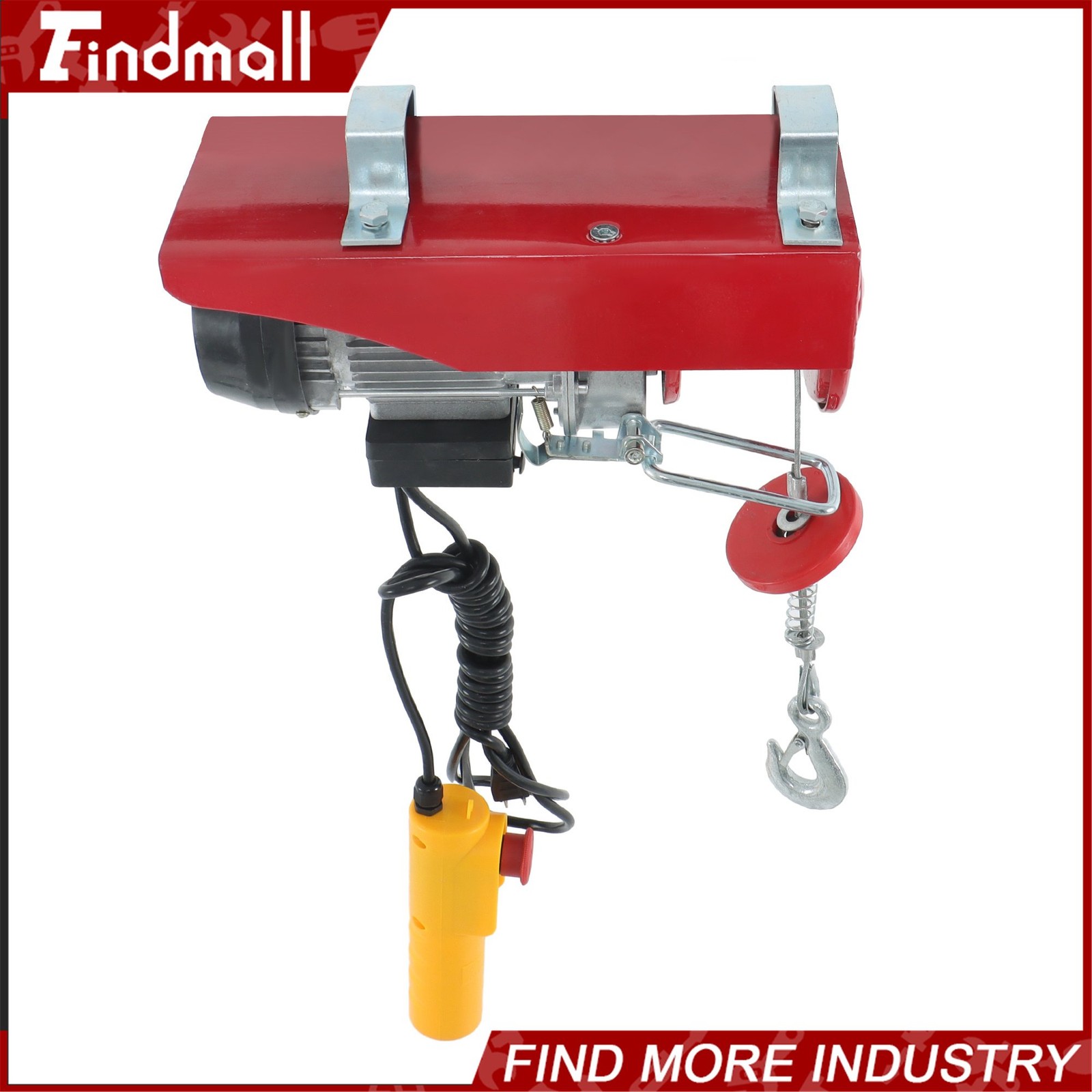 Findmall Mini Electric Hoist 110v 440lbs/200kg 6.6ft/2m Wired Remote Control