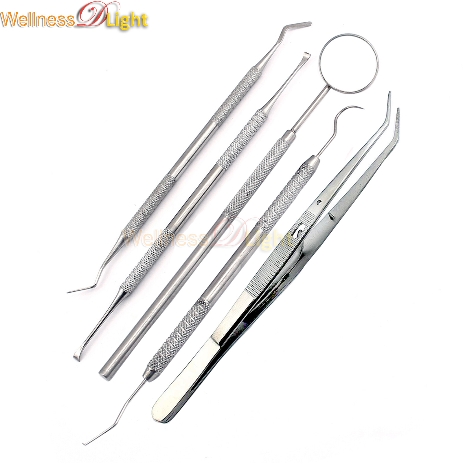 Wdl Dentist Tooth Cleaner Wax Carving Tools Set Of 5 Pcs Stainless Steel PR-157