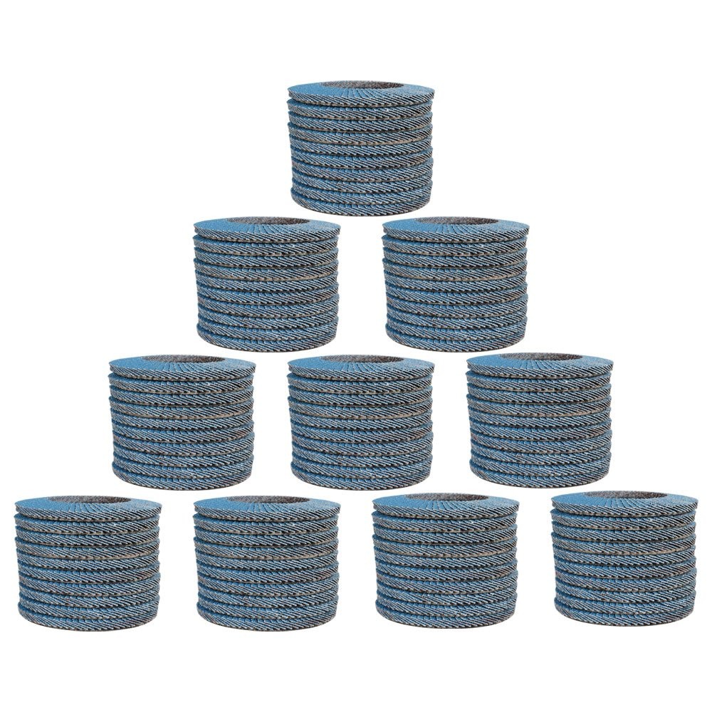 100Pack 4-1/2″×7/8” 40 Grit T29 Premium Zirconia Flap Disc Sanding Grinding US