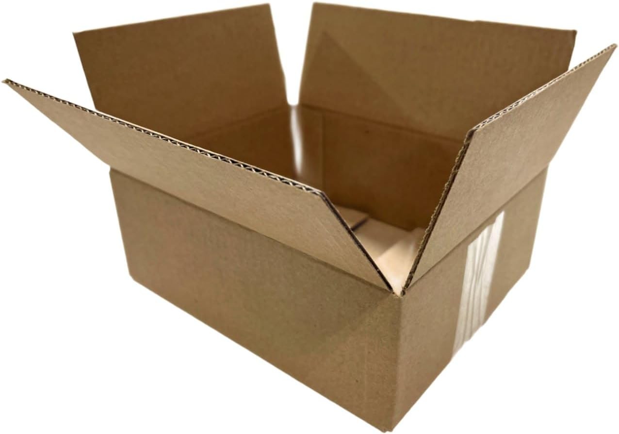 100 Pack 10x8x4 Corrugated Cardboard Shipping Boxes
