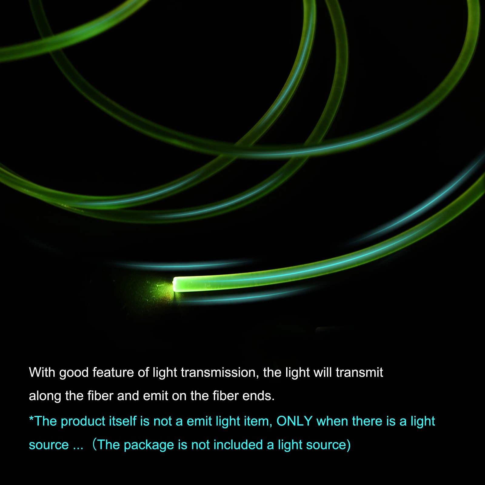 MECCANIXITY PMMA Ends Glow for LED Light Guide in 1mm x 50M, Transparent