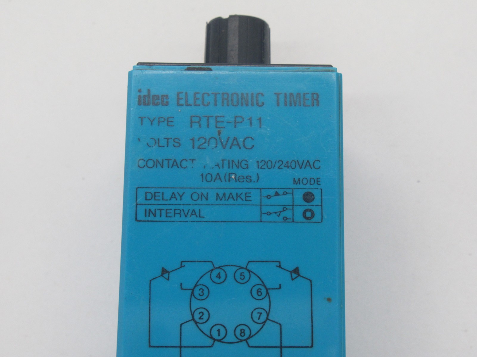 IDEC RTE-P11-AC120V Analog Timer 120VAC 10A 8-Pin SHELF WEAR USED