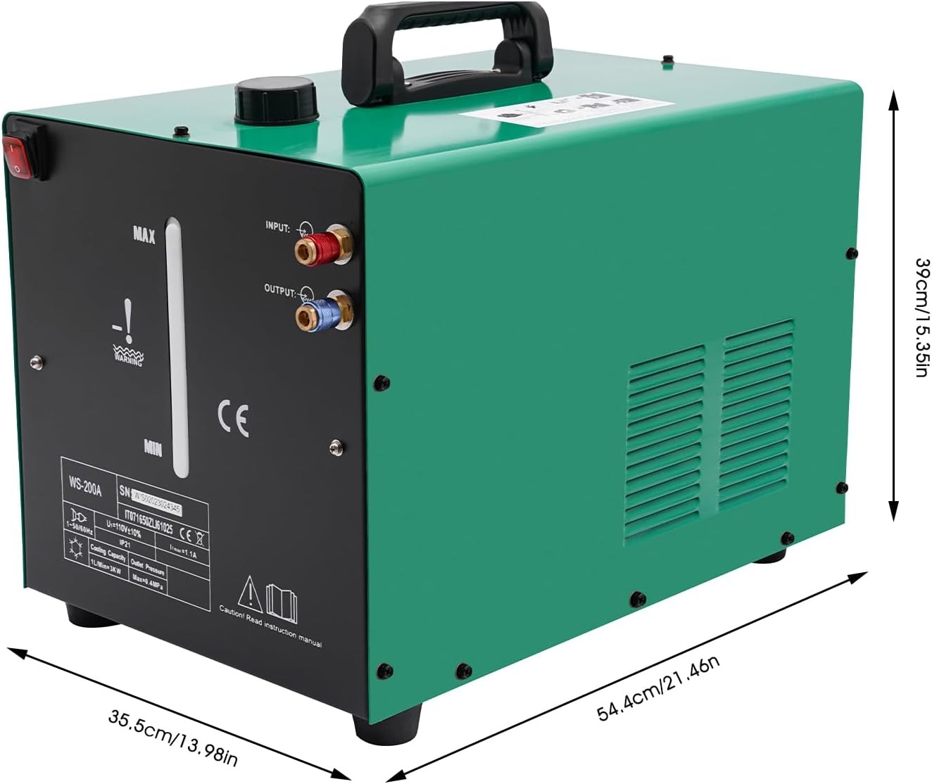 Welder Cooler 18L 2HP 2.11GPM Welder Torch Welder Cooling Tank W/ Built-in