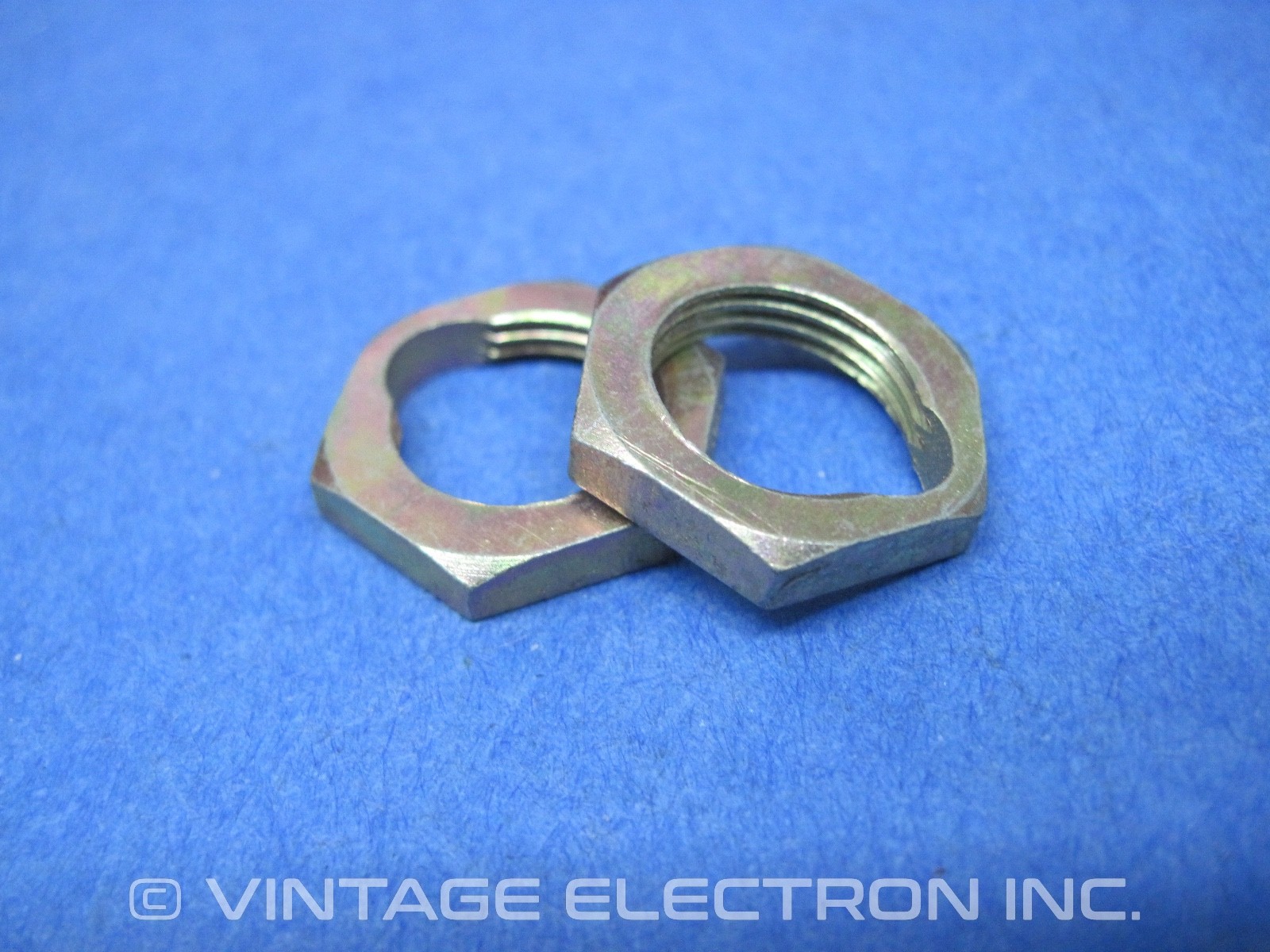 (2) – 1/2″-20 THIN Hex Nuts (w/Notch, Lock) – Zinc Steel ($1.90/lot) – 0.13″ THK