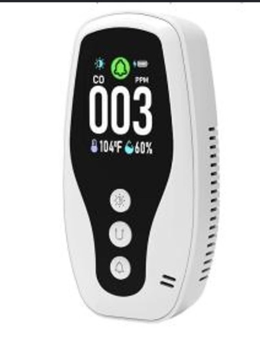 6-in-1 Plug-In Carbon Monoxide Detector – Natural Gas Leak Detector-Smoke Alarm