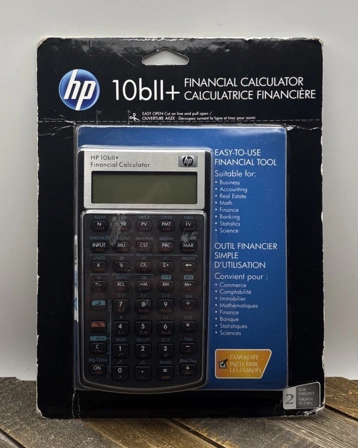 HP Hewlett Packard 10Bll+ Financial Calculator W/ Manual (Easy To Use) 2015*NIP