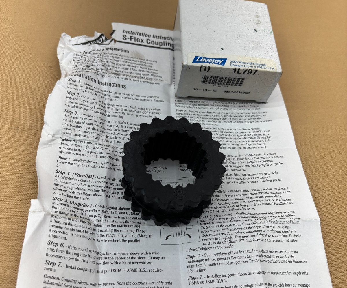 Lovejoy 1L797 Coupling Size 5 S-Flex
