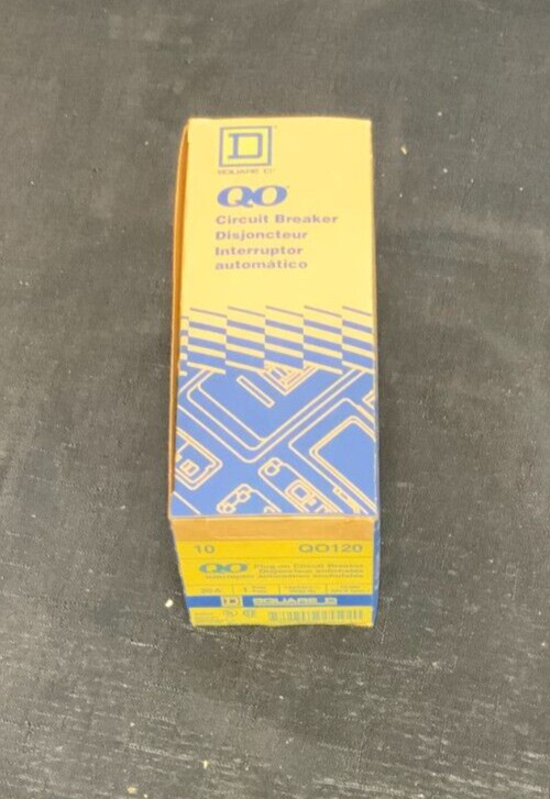 NEW Lot of 10 Square D QO120 Plug-In Circuit Breaker 20A 1 Pole 120/240V 25D