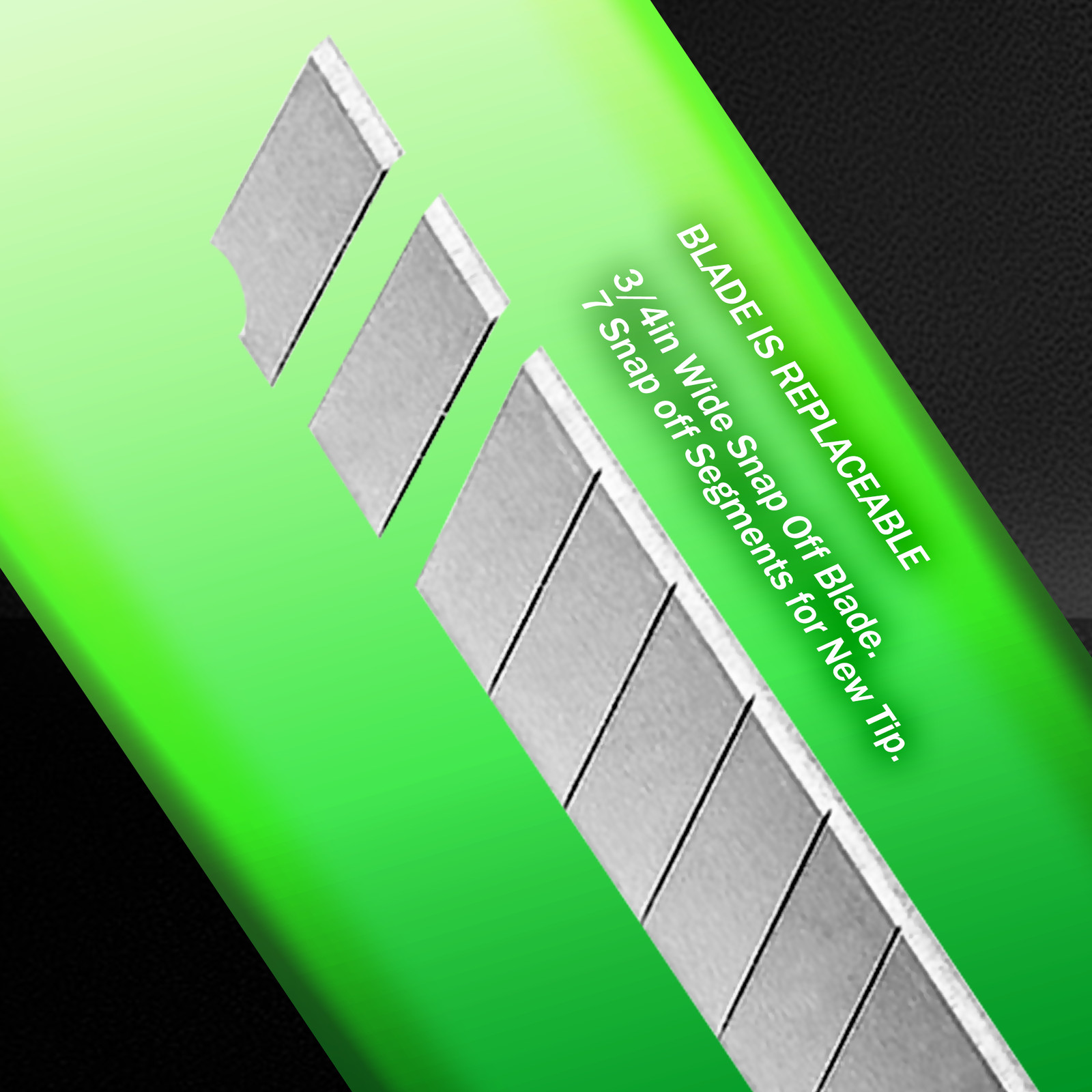10 Box Cutter Utility Knife Retractable Snap off Razor Blade DARK GREEN NEON