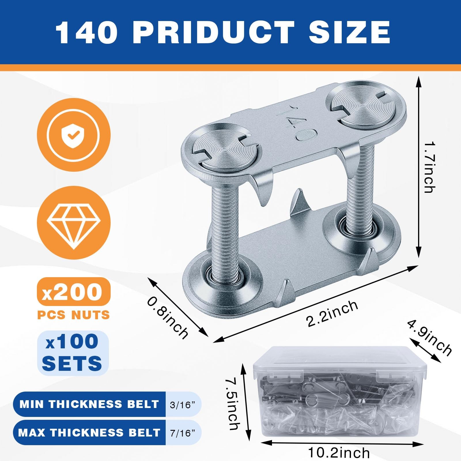 Zonon Conveyor Belt Fasteners Steel Plates for Industrial Conveyors