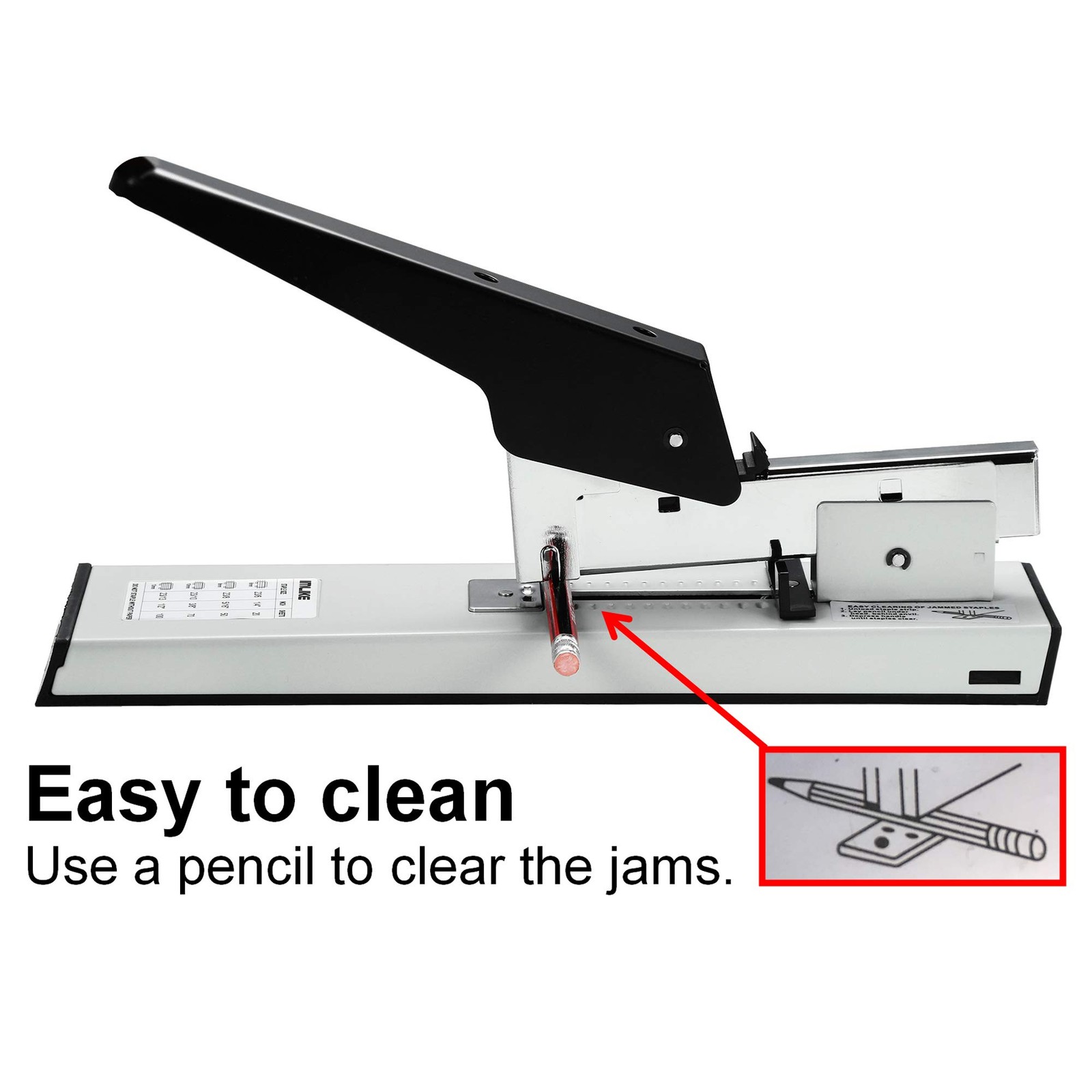 Heavy Duty Stapler with 2000 Staples: 100 Sheets High Capacity Manual Office …