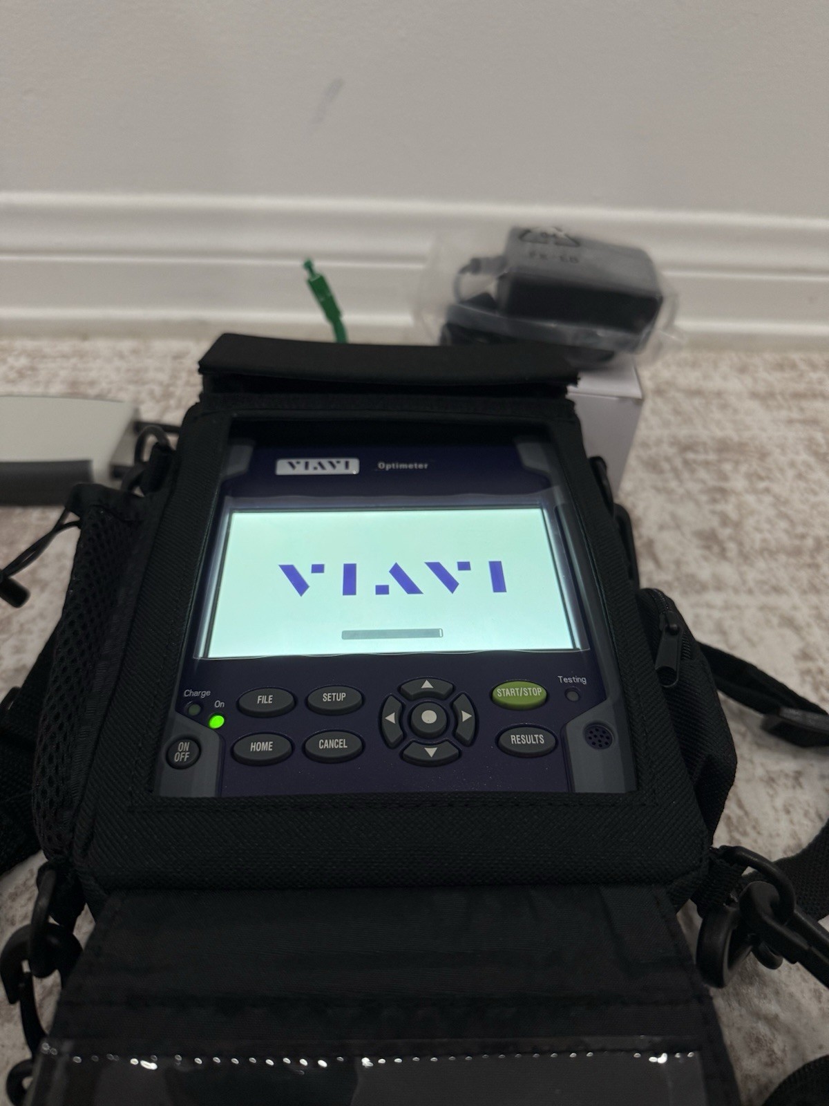 Viavi Optimeter EOPT-PONATT Optical Fiber Tester + Fiber Launch Cable with Case