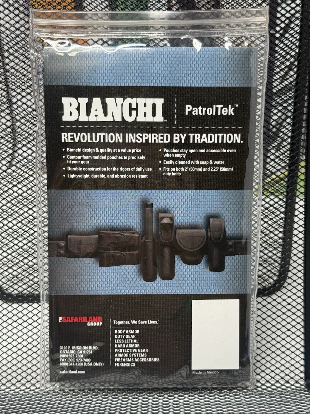 Bianchi PatrolTek 8006 Belt Keepers 4-Pack For 2” Belt – Black Police – Security