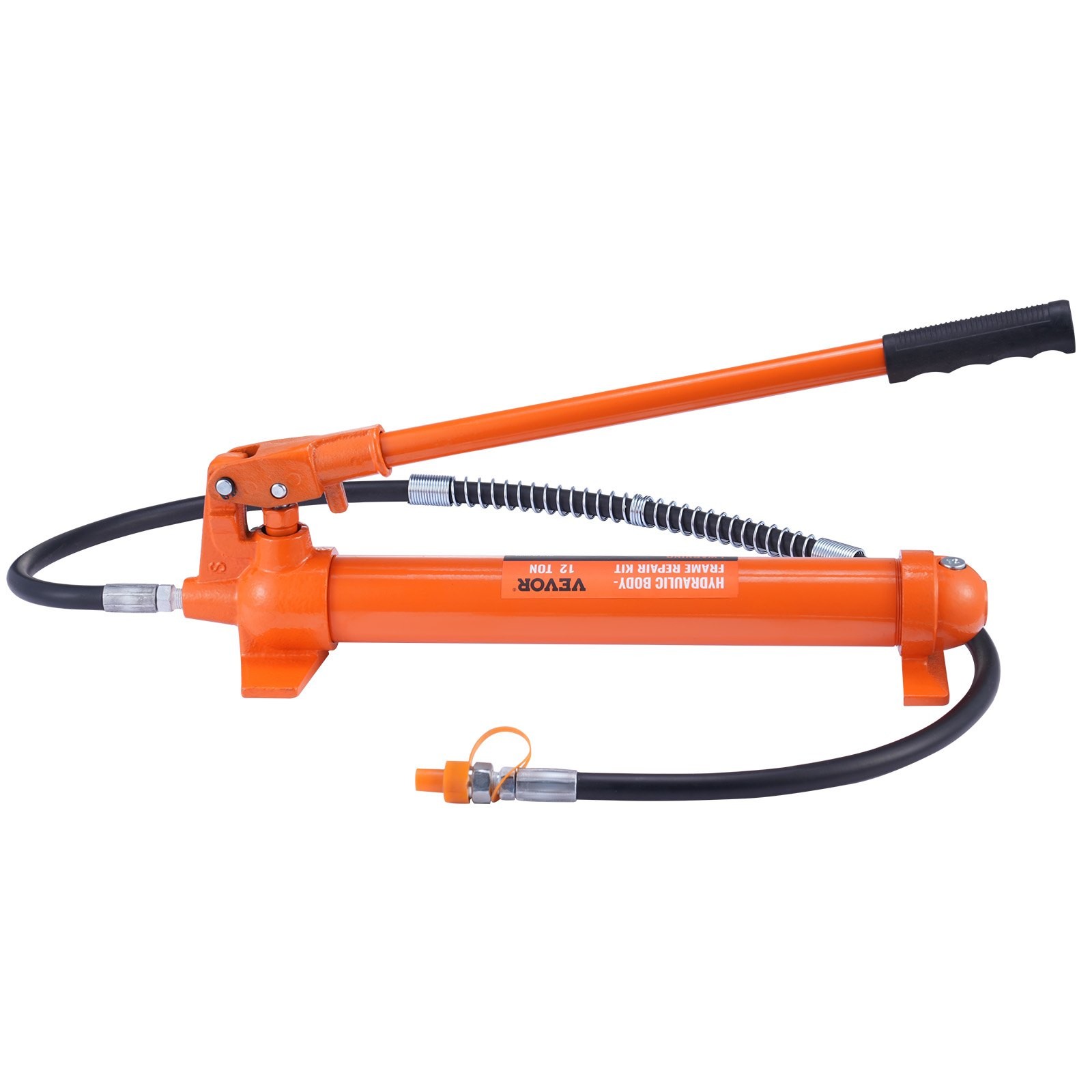 12 Ton Porta Power Kit, Hydraulic Ram with Pump with 4.6 ft/1.4 m Oil Hose