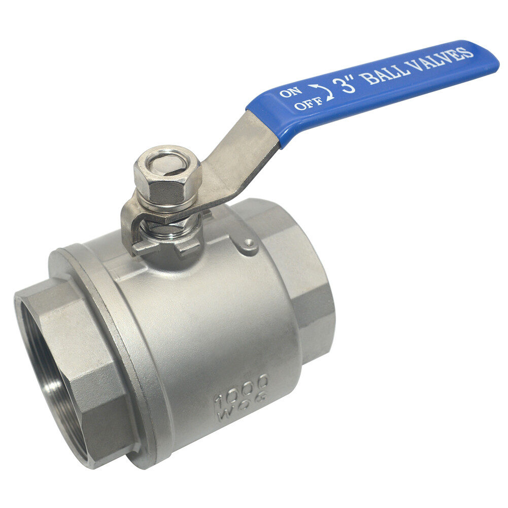 3 inch 3″ Ball Valve,316 Stainless Steel Full Port,2-Piece, 1000WOG 2Pack