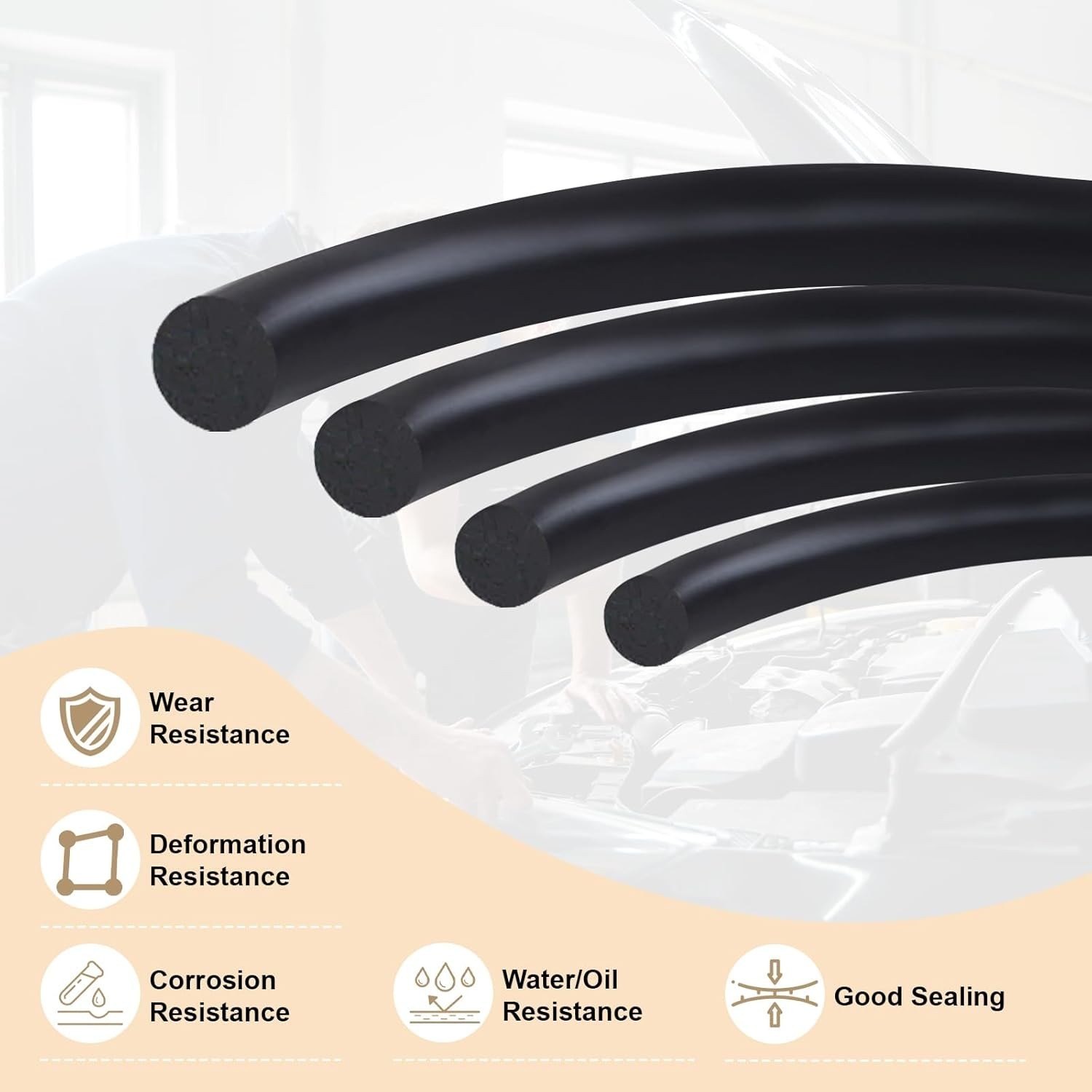 21 Size Rubber O Ring Set,1050 Pcs Black Small O Rings Assortment Kits,Assort…