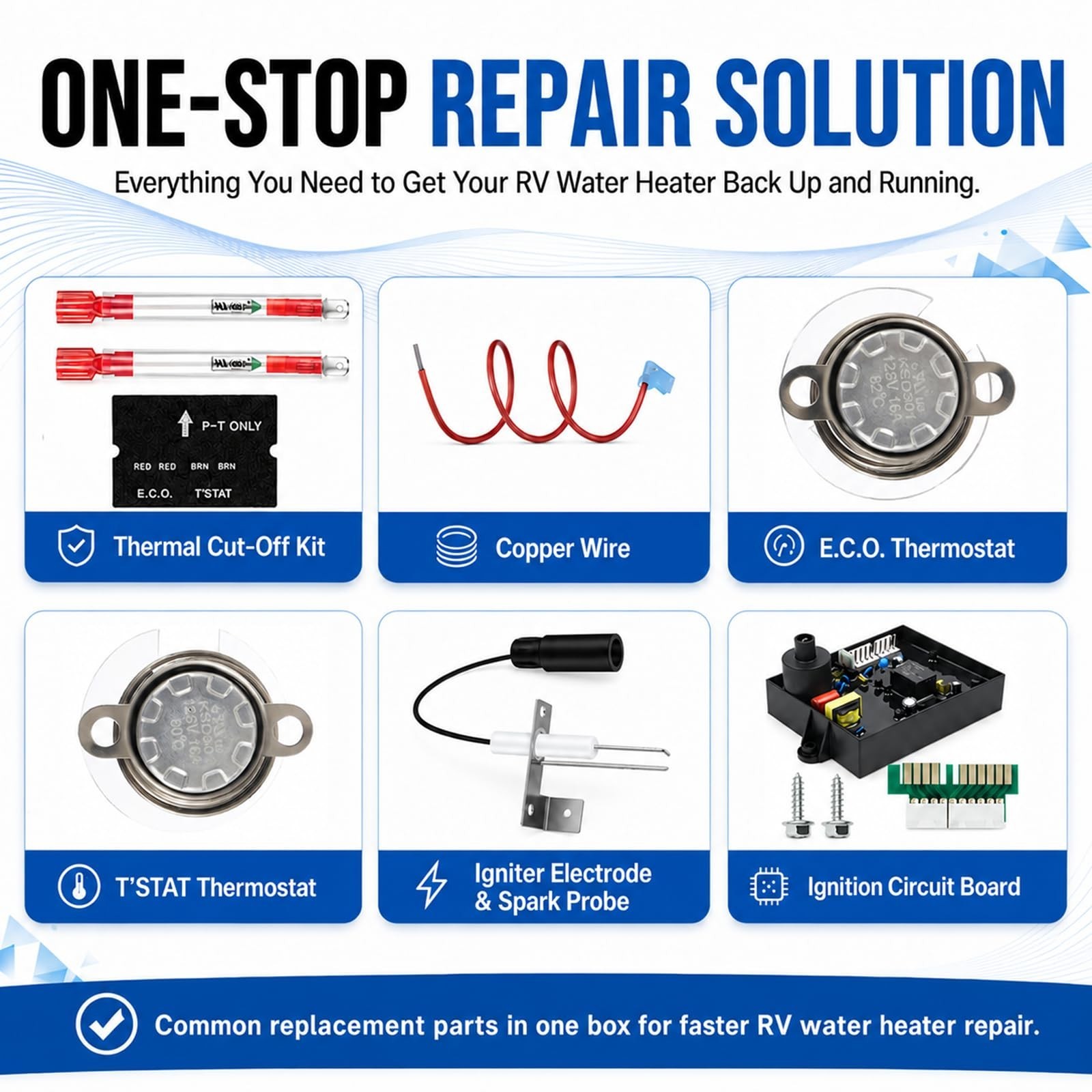 3 in 1 Value RV Water Heater Replacement Part Kit for Atwood/Dometic | Includ…